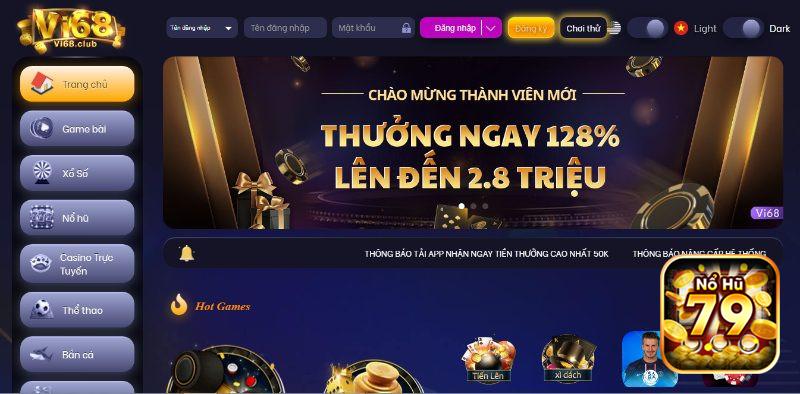 Ưu điểm của cổng game Vi68